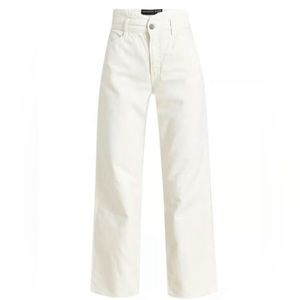 Veronica Beard Blake High Rise Straight in White Ecru